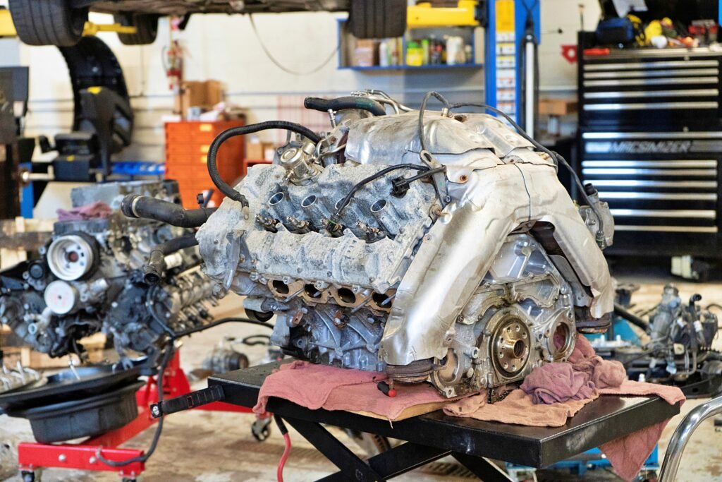 Engine rebuild in progress