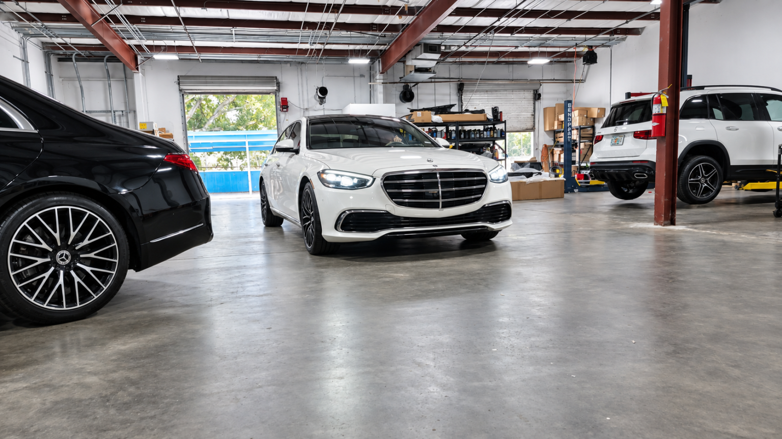 Mercedes-Benz in service at Eurocraft Automotive, Orlando